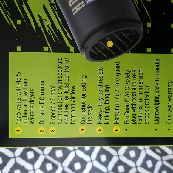 Hot tools hair dryer, NWT - Picture 5 of 5
